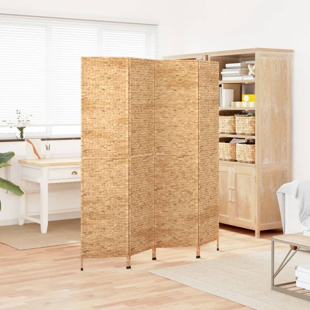 vidaXL Raumteiler Paravent 4-tlg. 163x180 cm Wasserhyazinthe, 1-tlg.
