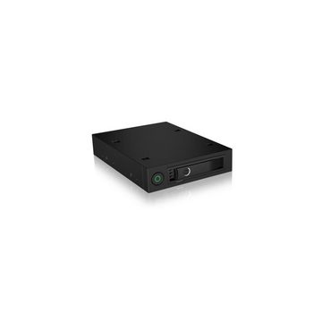 ICY BOX Festplatten-Wechselrahmen IB-2212SSK, für 2,5 Zoll SATA / SAS HDD / SSD, Bauhöhe bis 15 mm