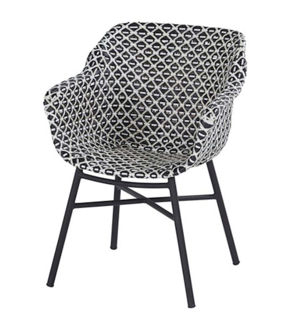 Hartman Gartenstuhl »Hartman Delphine Dining Stuhl schwarz weiss