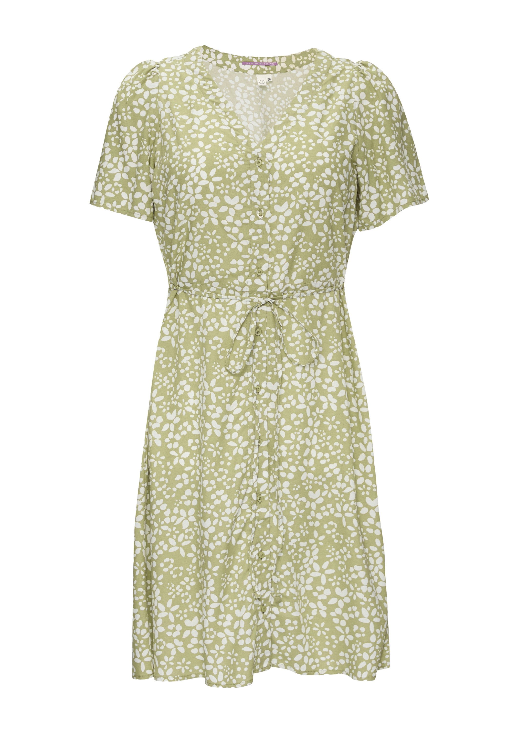 QS Minikleid Kleid Luftiges Viskosekleid mit günstig online kaufen