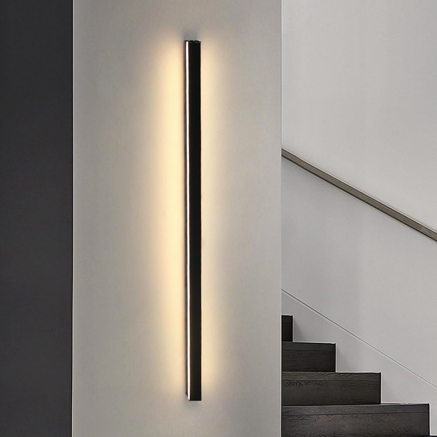 Nettlife LED Wandleuchte Schwarz Modern 60CM 21W Up Down innen Wandbeleucht günstig online kaufen