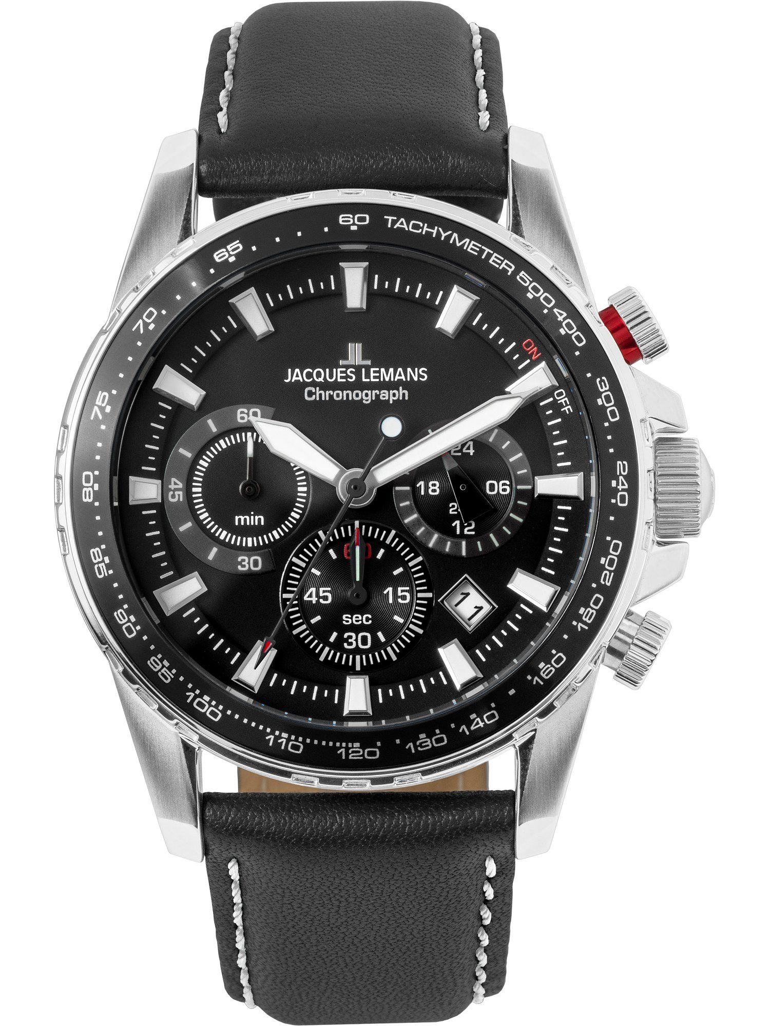 Jacques Lemans Chronograph Jacques Lemans Herren Uhren Analog Quarz Sportuhr