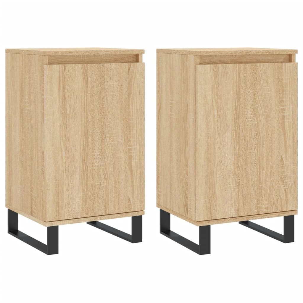 vidaXL Sideboard Sideboards 2 Stk. Sonoma-Eiche günstig online kaufen