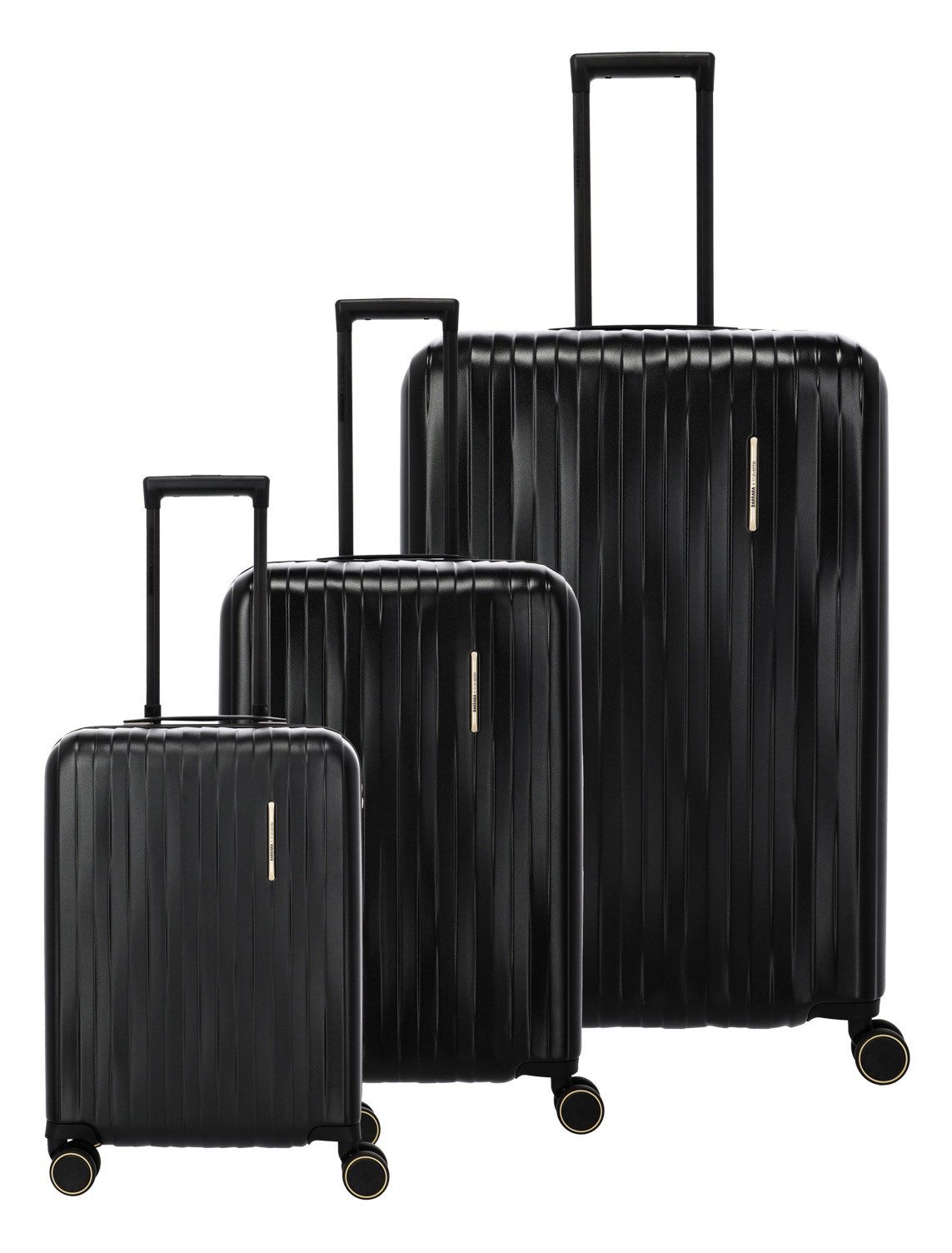 travelite Чемоданы на колесах et BARBARA & travelite, BARBARA NOVELTY, 4 Rollen, (Set, 3 tlg), Hartschalen-Kofferset Reisegepäck Volumenerweiterung bei M