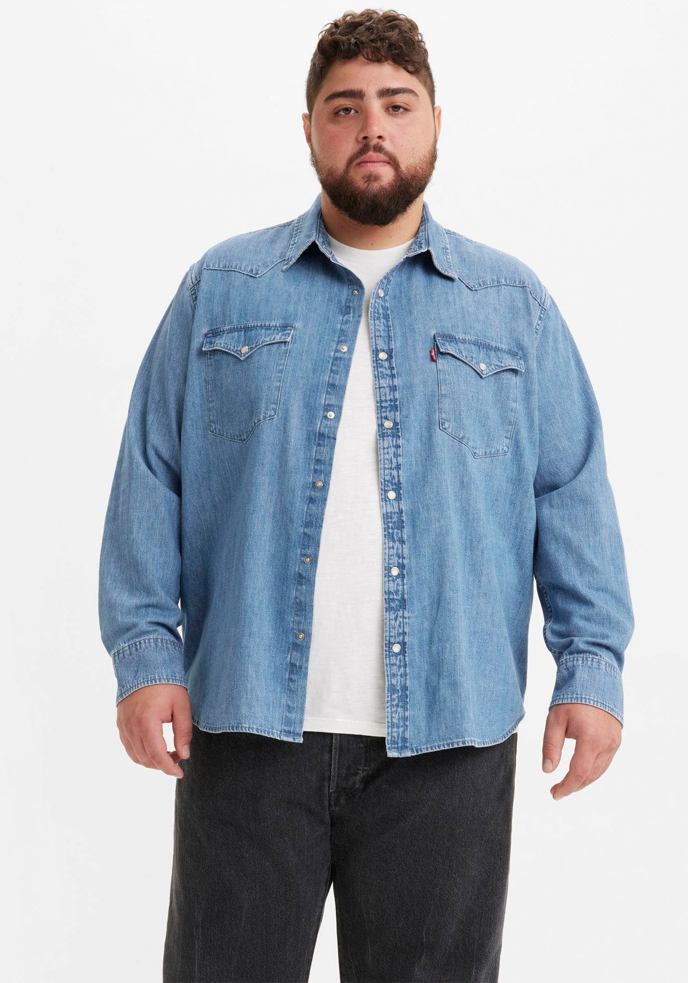 Levi's® Plus Jeanshemd im Westernstyle günstig online kaufen