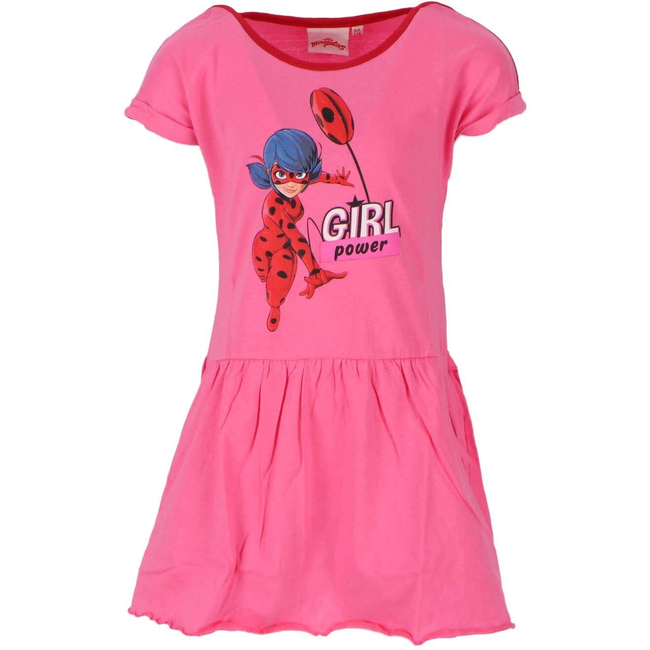 Miraculous - Ladybug Sommerkleid Miraculous Ladybug Kinder Mädchen Kleid Gr. 98 bis 128, 100% Baumwolle