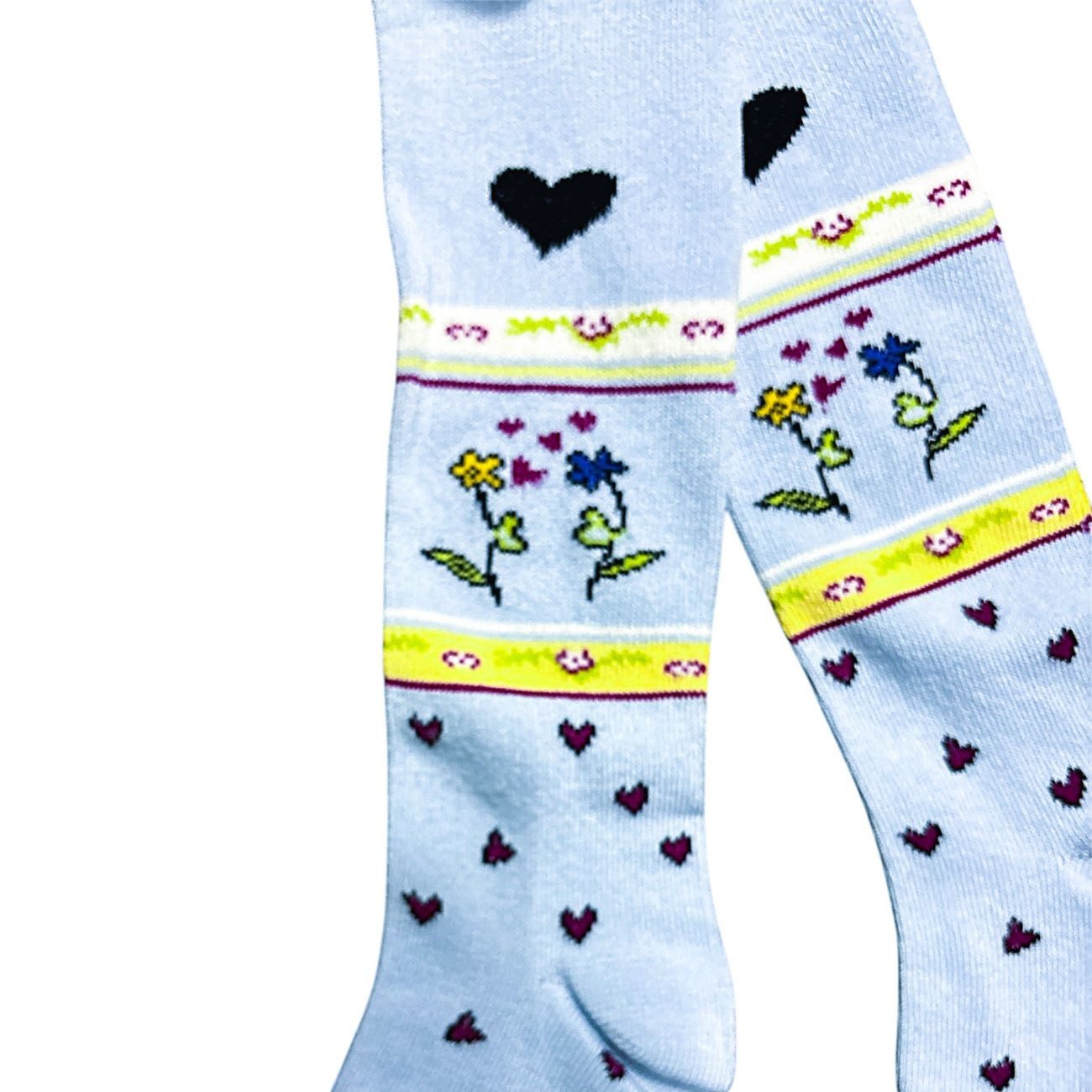 Riese Strümpfe Strickstrumpfhose Mädchen Strumpfhose aus weicher Baumwolle verschiedene Motive (Packung 2er Pack, 3 er Pack) eingearbeiteter Zwickel
