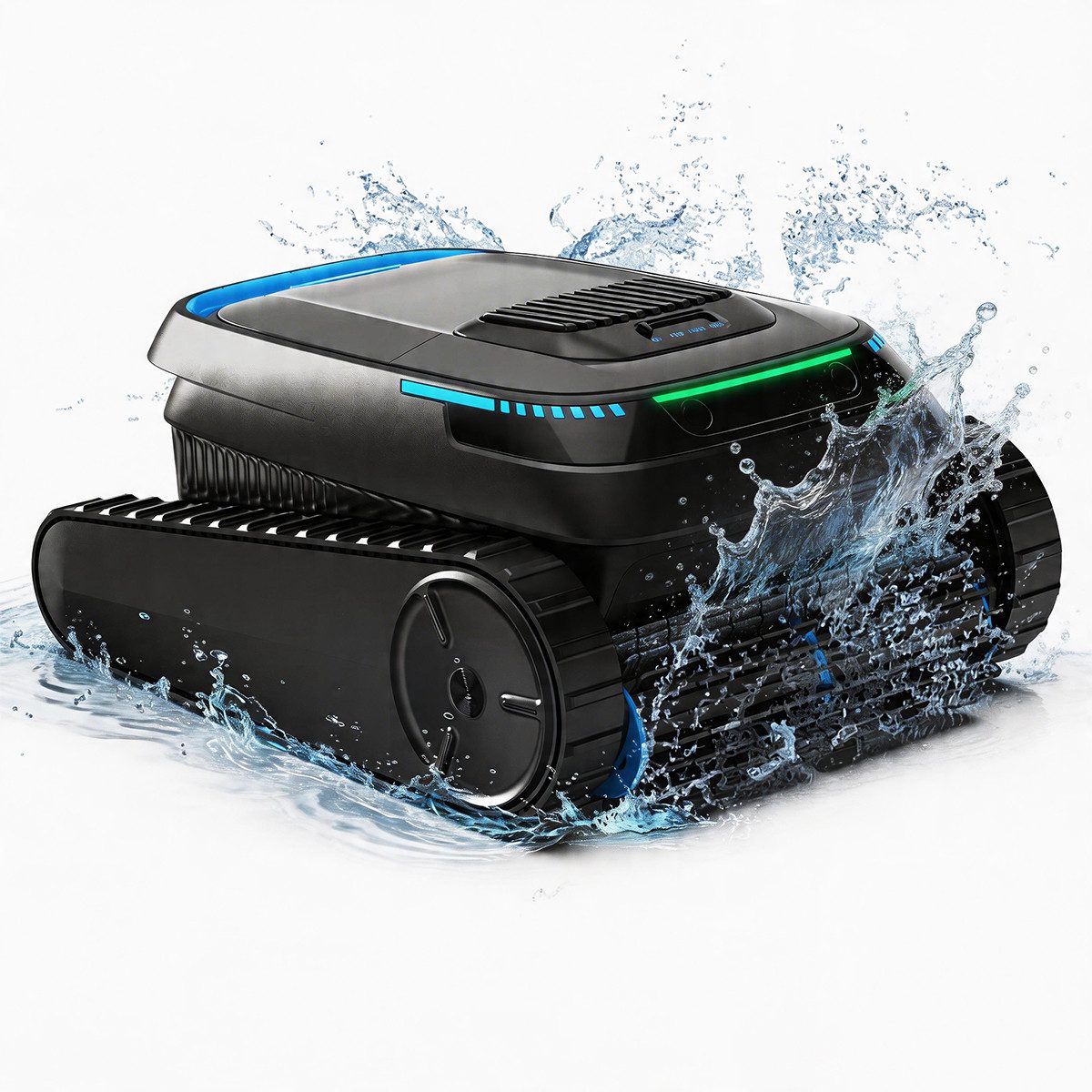 AIRROBO Poolroboter (2026Upgrade)kabelloser Poolroboter starker automatischer Poolreiniger, (groBer 4L Filterkorb, 120 Min Laufzeit, Geeignet für die Reinigung von Böden, Wänden, Wasserlinie), 45.000 Pa starke Saugkraft, 2 Jahr Garantie