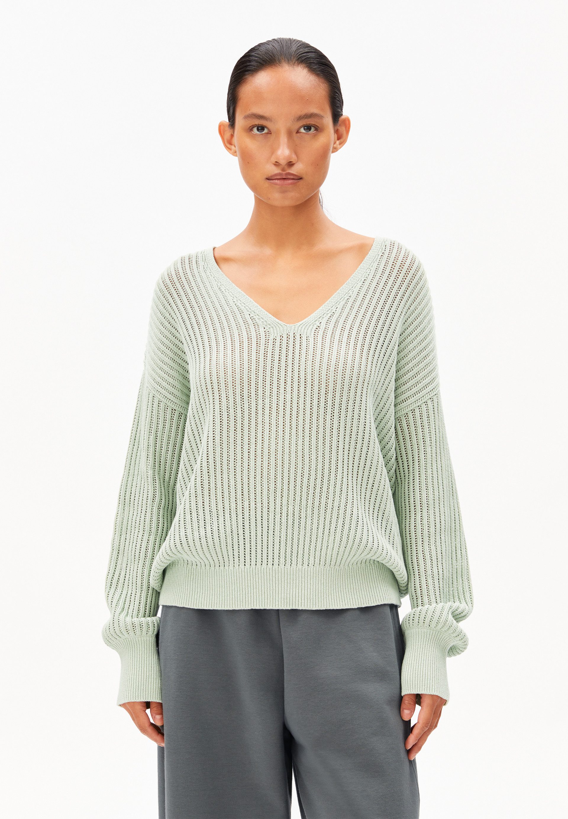 Armedangels Strickpullover LINEN BLEND Pullover aus Leinen-Mix Loose Fit günstig online kaufen