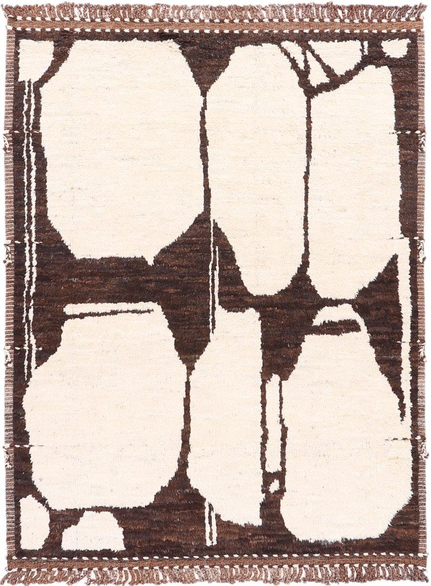 Maroccan 210x277 20 Nain Handgeknüpfter Höhe: Moderner Berber Orientteppich rechteckig, mm Atlas Orientteppich, Trading,