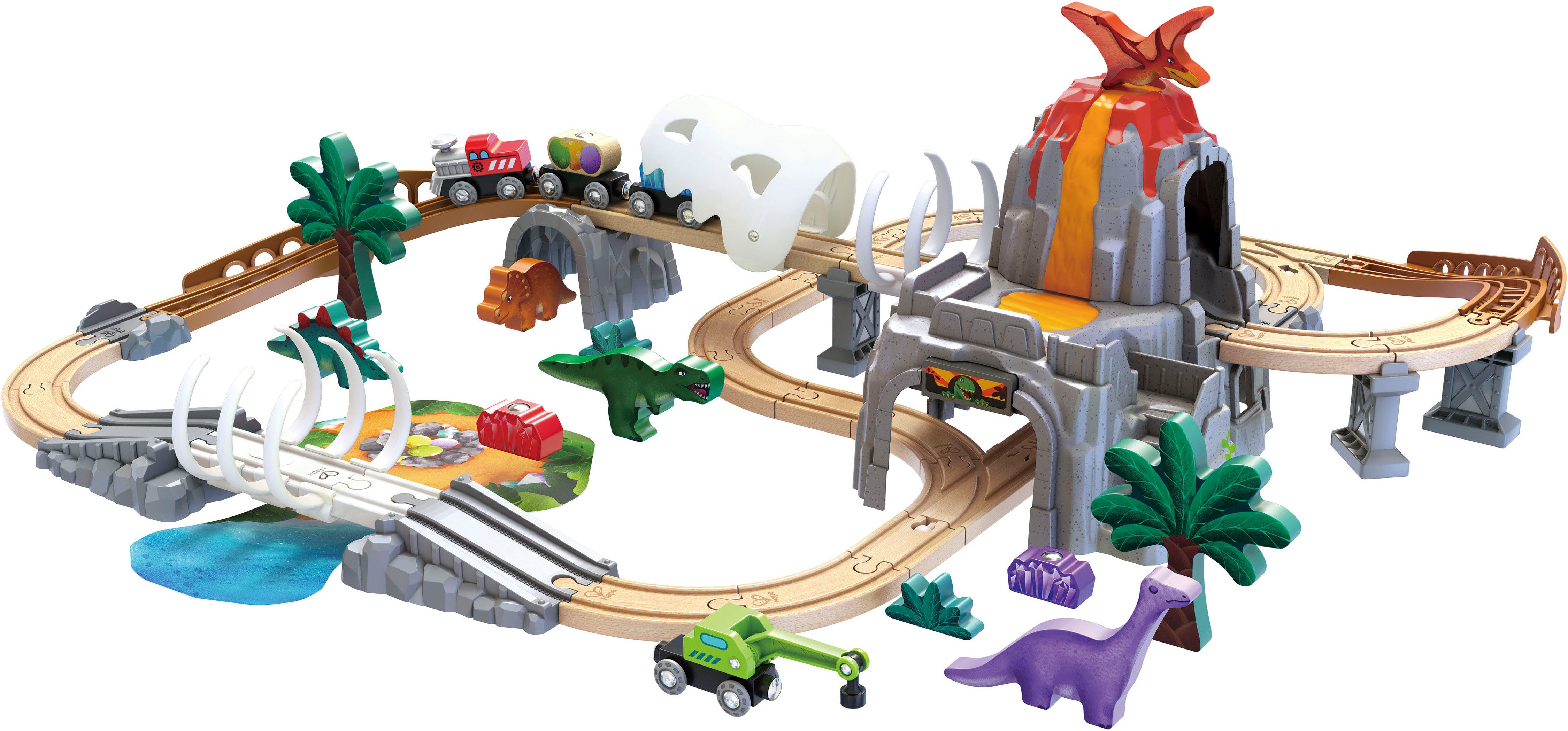 Hape Spielzeug-Eisenbahn Dino-Eisenbahn-Abenteuer, mit Licht- und günstig online kaufen
