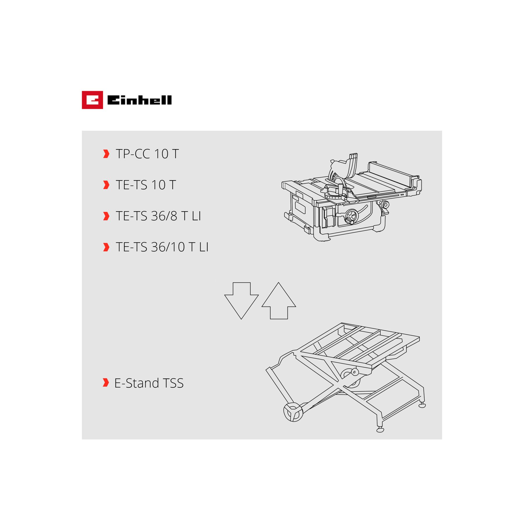 Einhell Sägeuntergestell EINHELL Sägen-Untergestell E-Stand TSS, 4310605