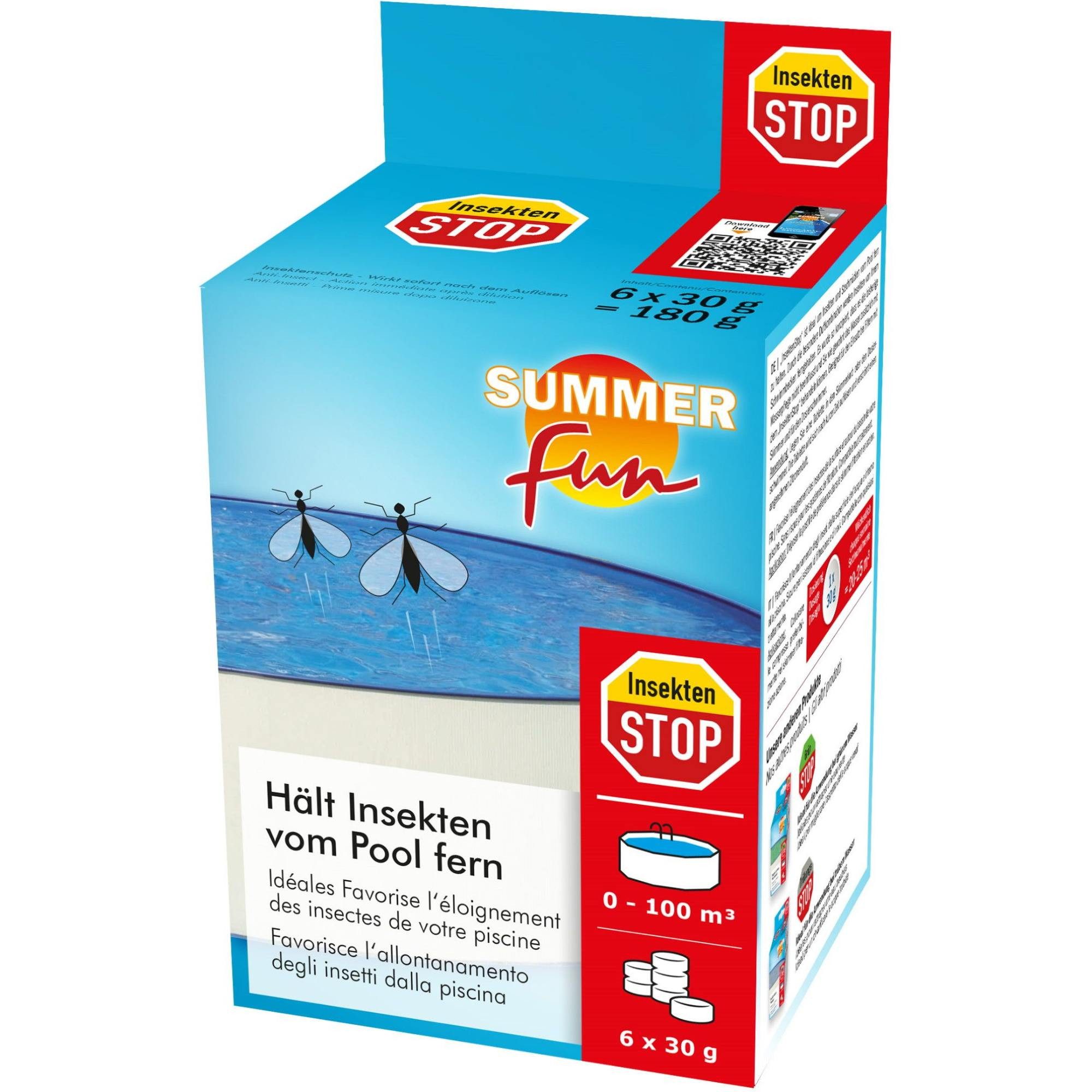 SUMMER FUN Poolpflege Summer Fun Insekten-Stop, 6x30g Tabletten