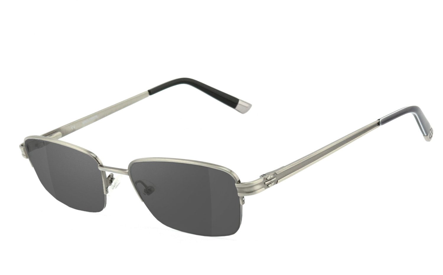 HARLEY-DAVIDSON Sonnenbrille HD0704-52BLK Halbrand Gestell aus Metall günstig online kaufen