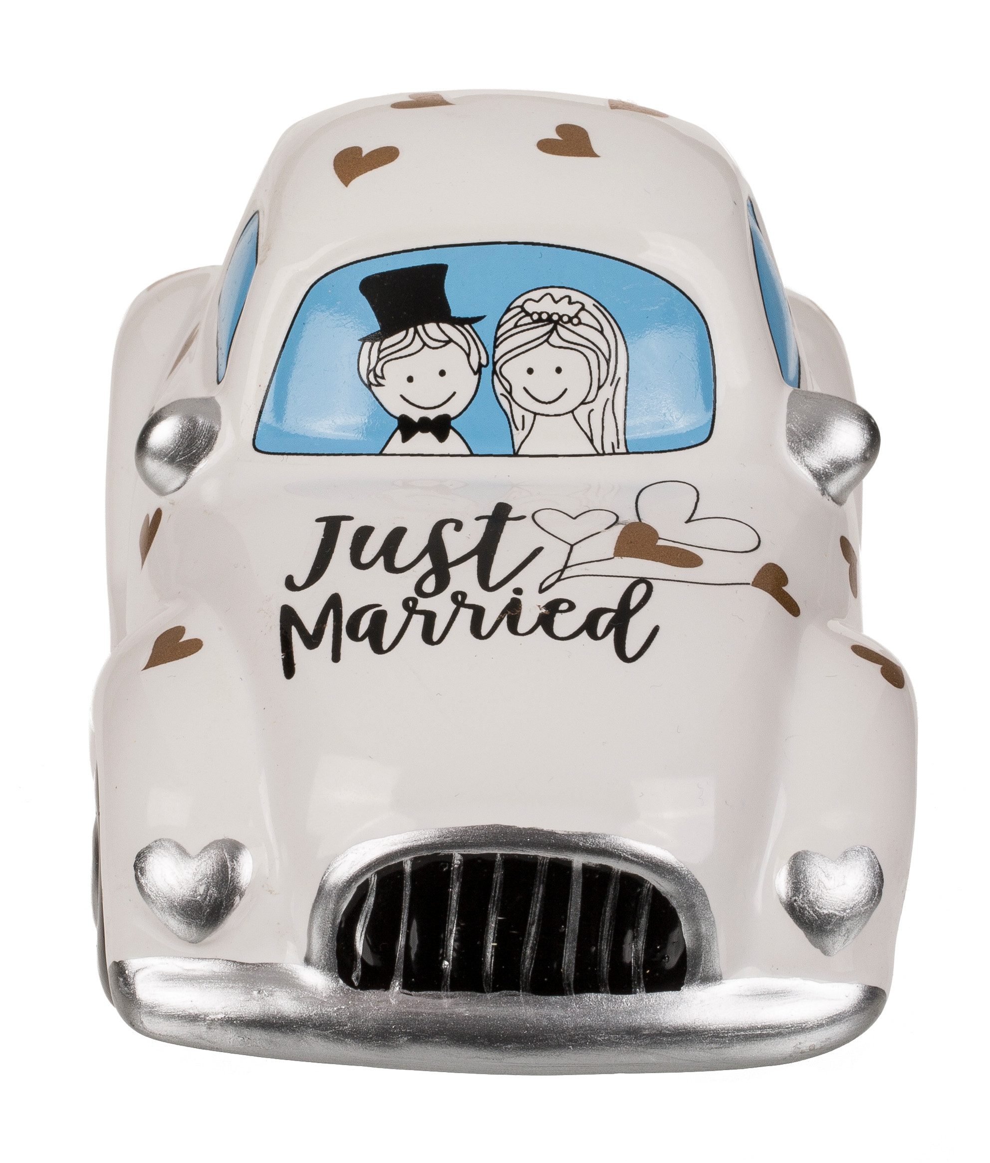 Out of the Blue Kostüm Spardose mit Schloss Hochzeitsauto 'Just Married'
