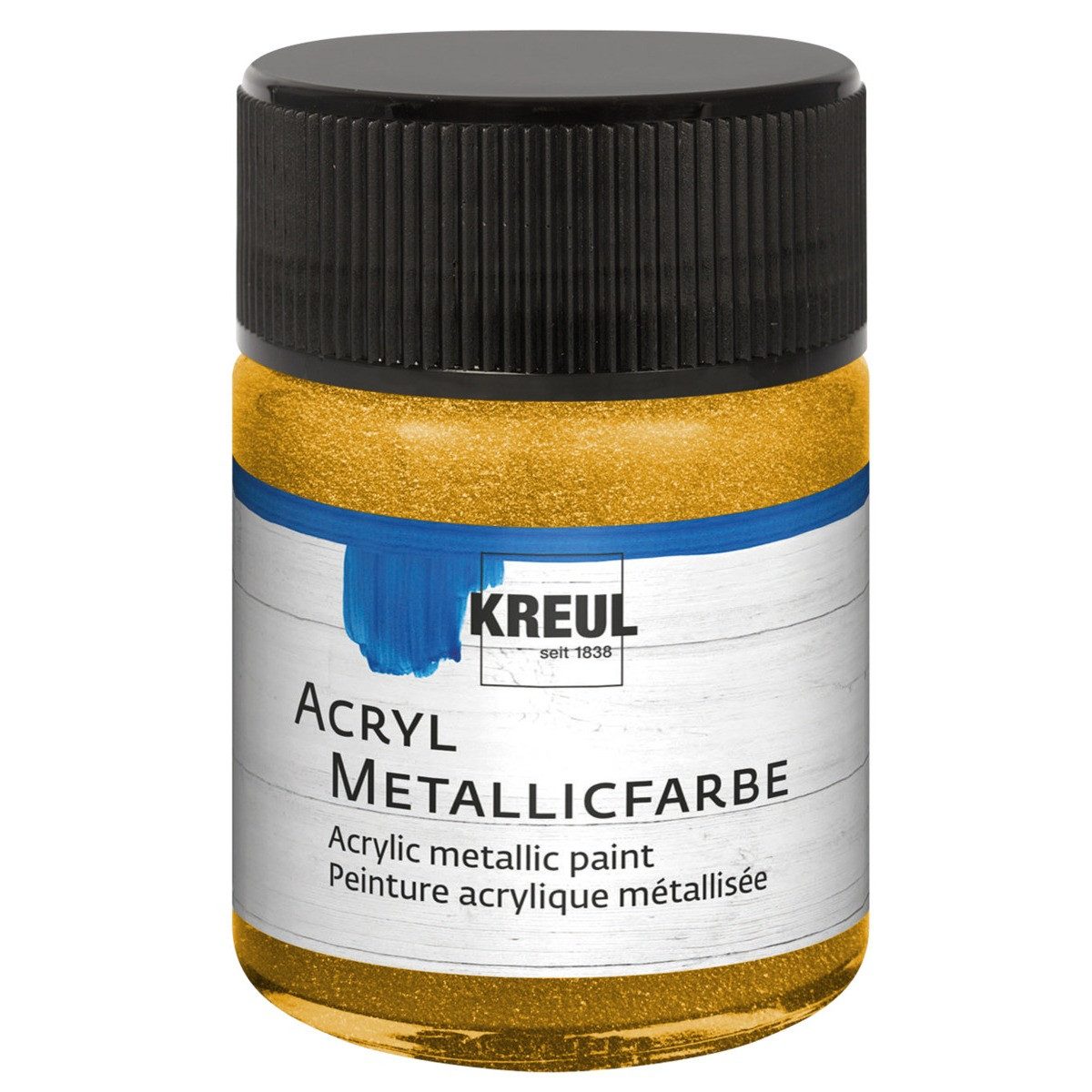 C. KREUL Acrylfarbe KREUL Acryl Metallicfarbe gold 50ml