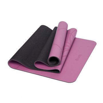 bodhi Yogamatte Design Yogamatte PHOENIX Mat, lila mit Living Flower