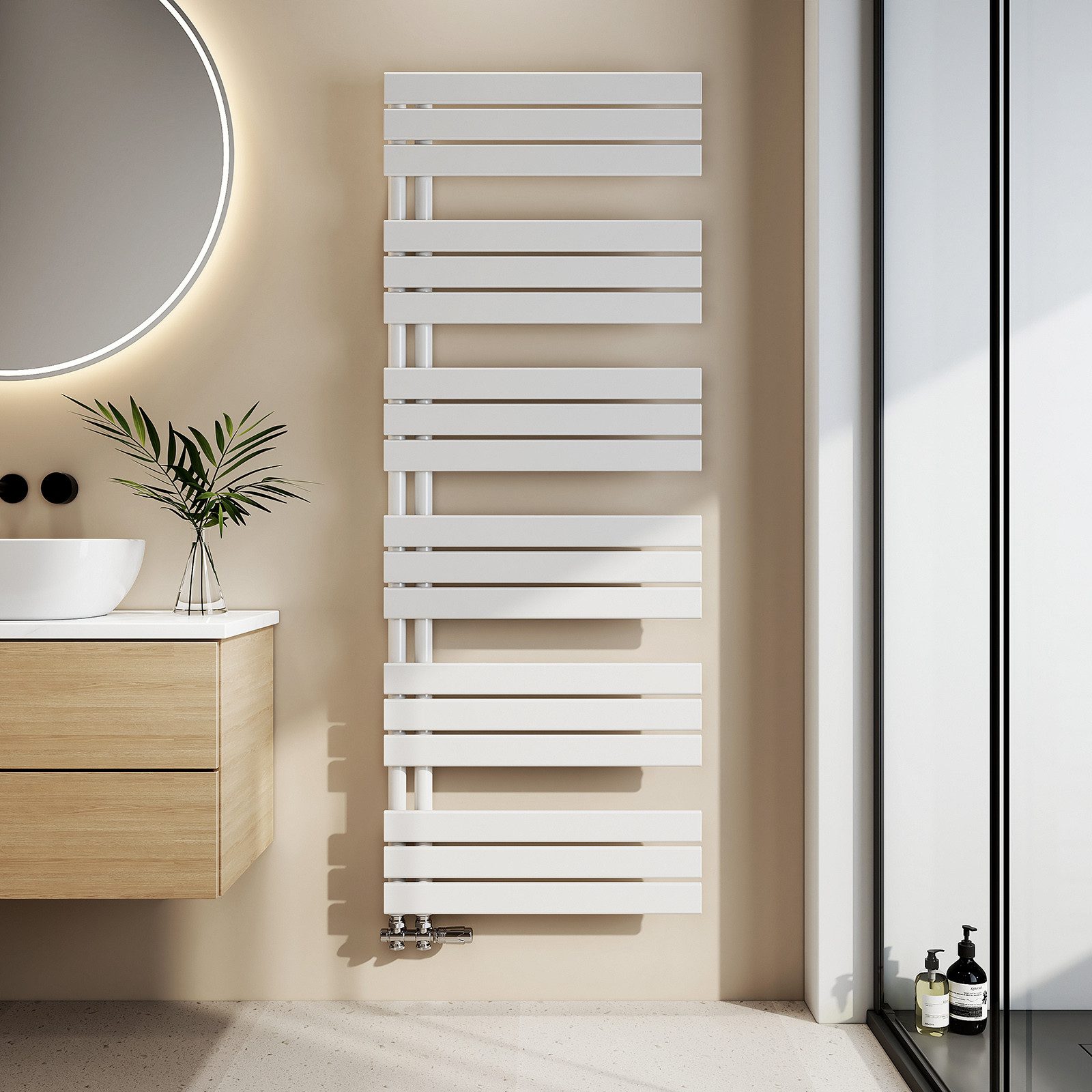 EMKE Badheizkörper Flach Paneelheizkörper Handtuchtrockner, 958W für 10 qm günstig online kaufen