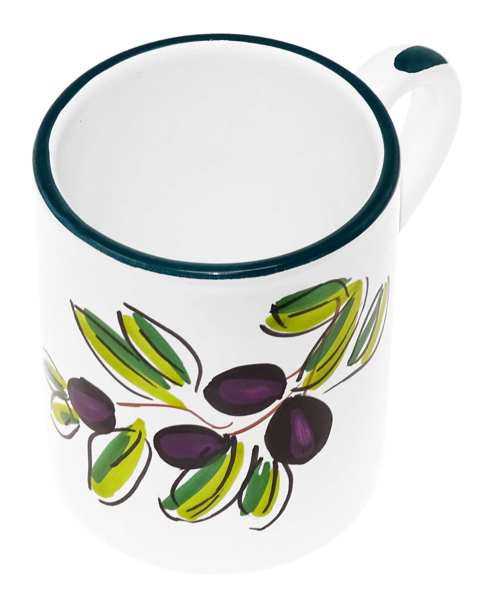 Tasse, ml, Italienischer Olive Tomate Keramik, Teebecher Kaffeetasse 350 Lashuma