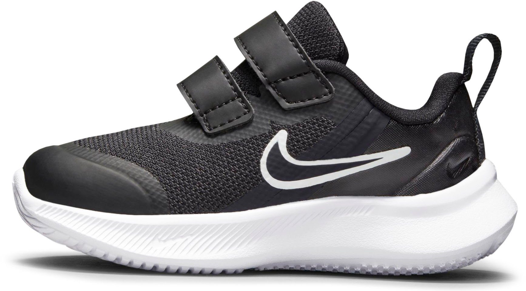 Nike STAR RUNNER 3 (TD) Laufschuh schwarz-grau Klettverschluss mit