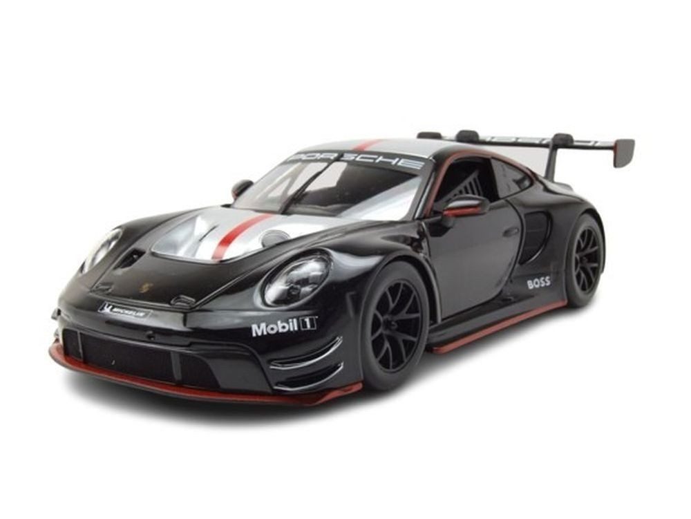 Bburago Modellauto Porsche 911 (992) GT3 R 2023 schwarz, Maßstab 1:24