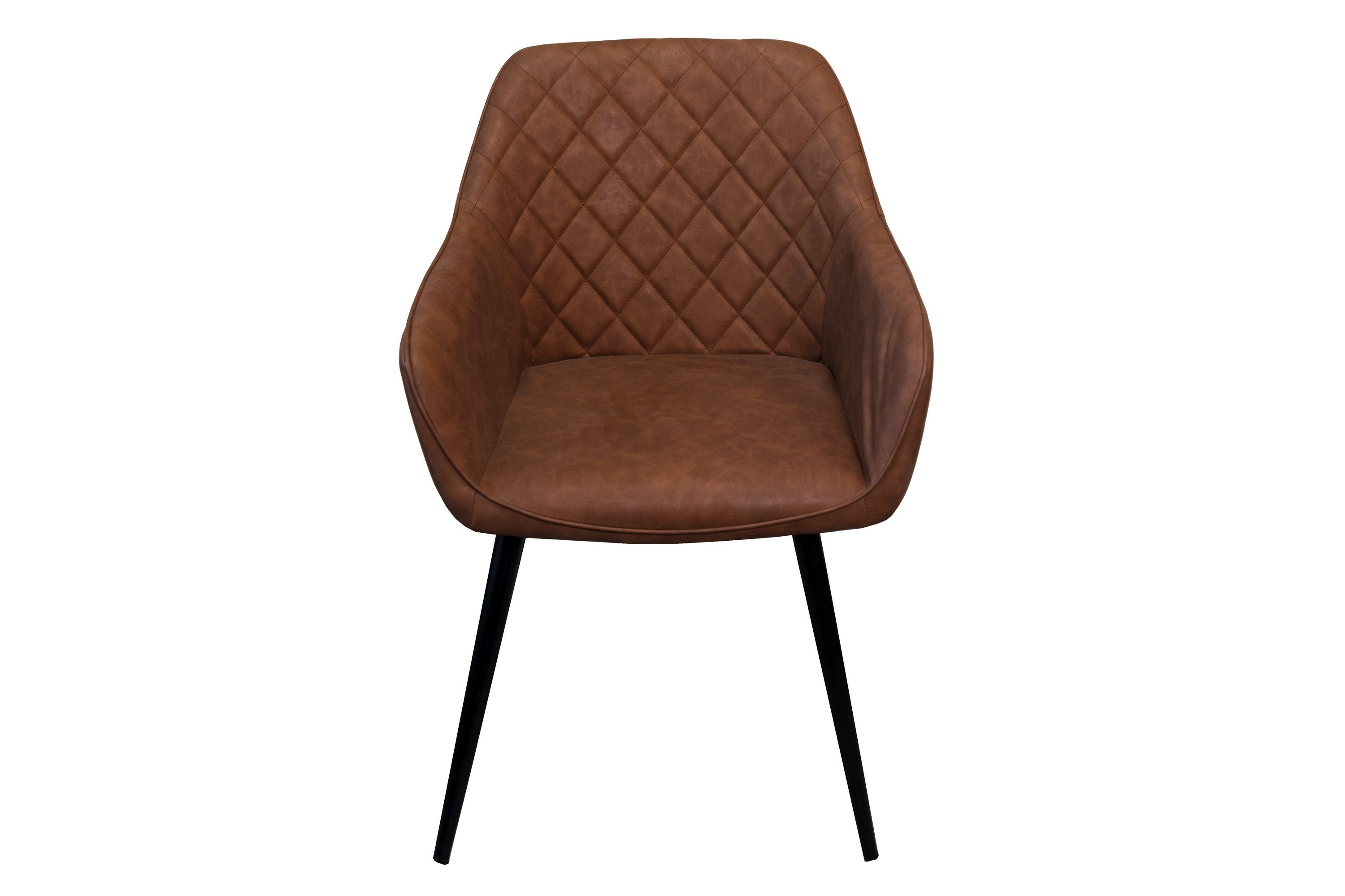 Junado® Esszimmerstuhl Lasse, skandinavischer Stil hellbraun 43cm ergonomischer Sitzschale, Sitzhöhe mit