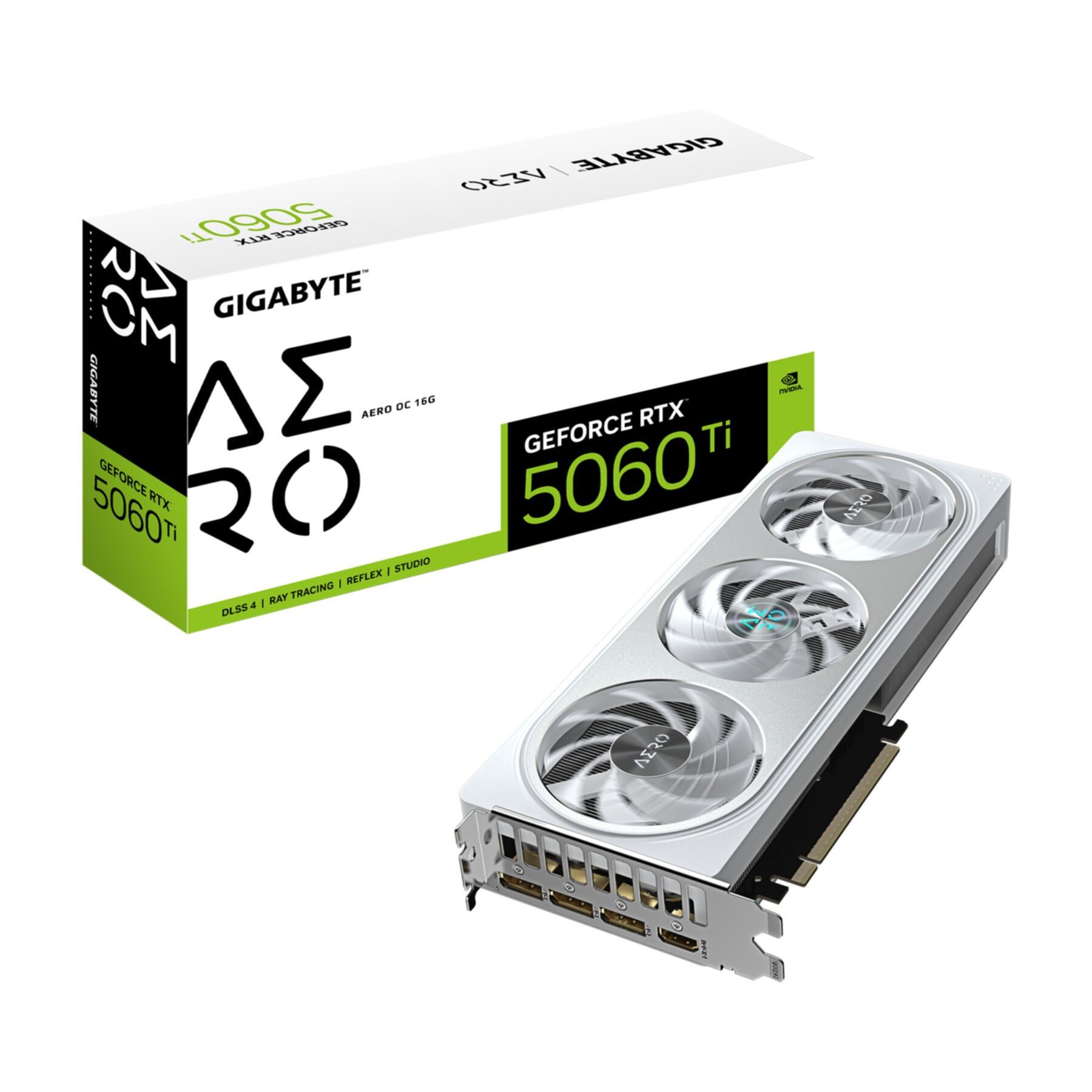 Gigabyte GeForce RTX 5060 Ti AERO OC 16G Grafikkarte – 16 GB GDDR7, 128 Bit, PC Grafikkarte