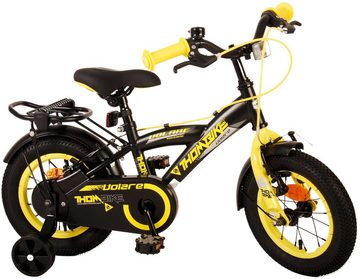 Volare Kinderfahrrad Kinderfahrrad Thombike für Jungen 12 Zoll Kinderrad in Schwarz Gelb