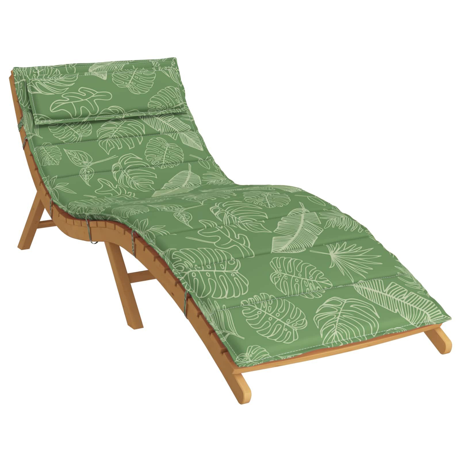 vidaXL Sitzauflage Sonnen-Lounger Kissen Grün 180 x 60 x 4 cm Oxford-Stoff, günstig online kaufen