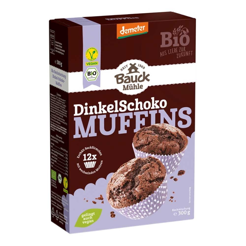 Bauck Mühle Fertiggericht Backmischung - Muffins DinkelSchoko 300g