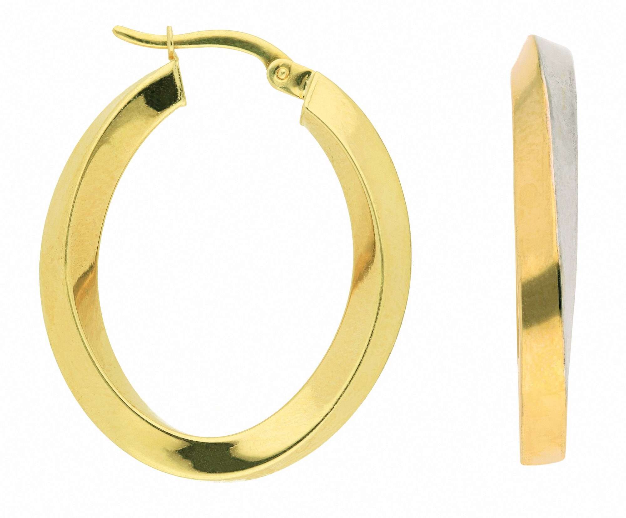 Adelia´s Paar Creolen Damen Goldschmuck 1 Paar 333 Gold Ohrringe / Creolen, 333 Gold Goldschmuck für Damen