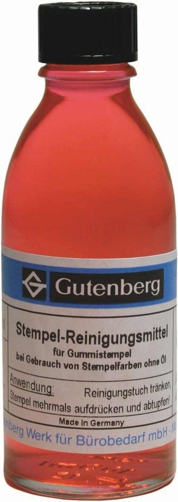 Gutenberg Stempel Stempelreiniger (flüssig) für Farben mit Öl und Spezialfarben 100ml
