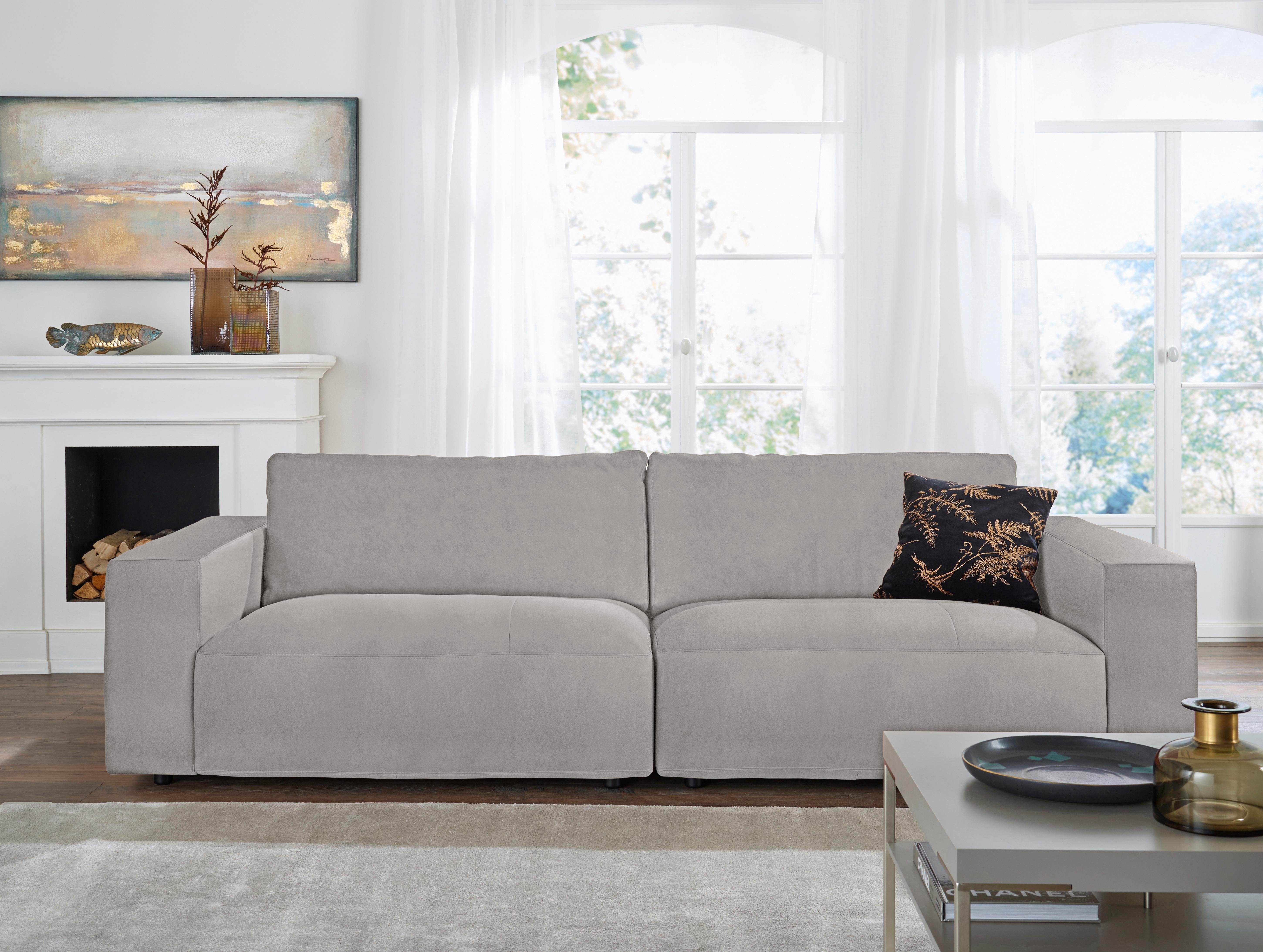 Musterring Big-Sofa LUCIA, in vielen Qualitäten und 4 unterschiedlichen Nähten, 3-Sitzer