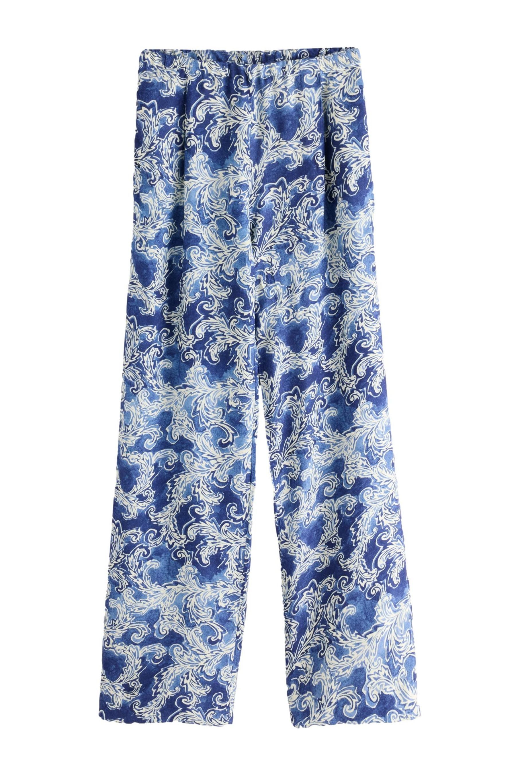 Bhoem Schlupfhose Schlupfhose mit Schal-Print und geradem Bein (1-tlg)