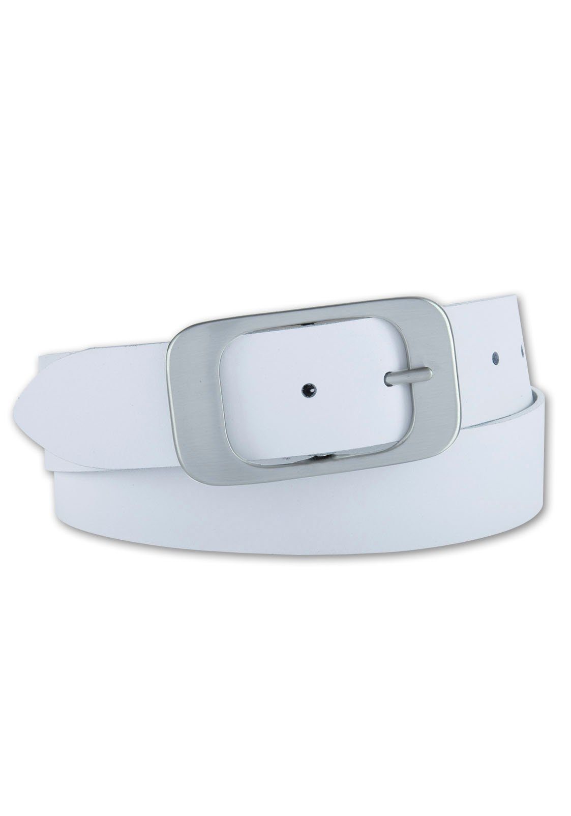 BERND GÖTZ Ledergürtel mit ovaler Schließe