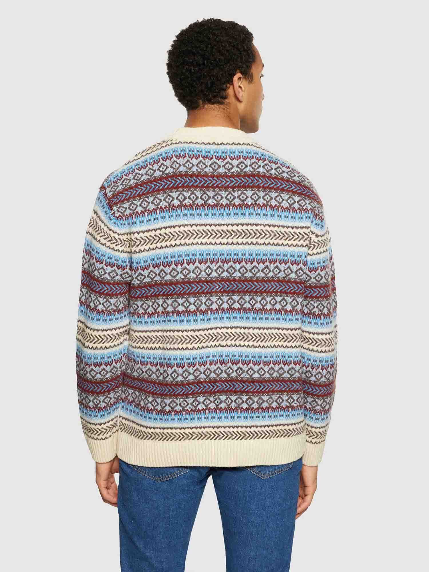 KnowledgeCotton Apparel Strickpullover Vagn Regular Bubble Knit Crew Neck