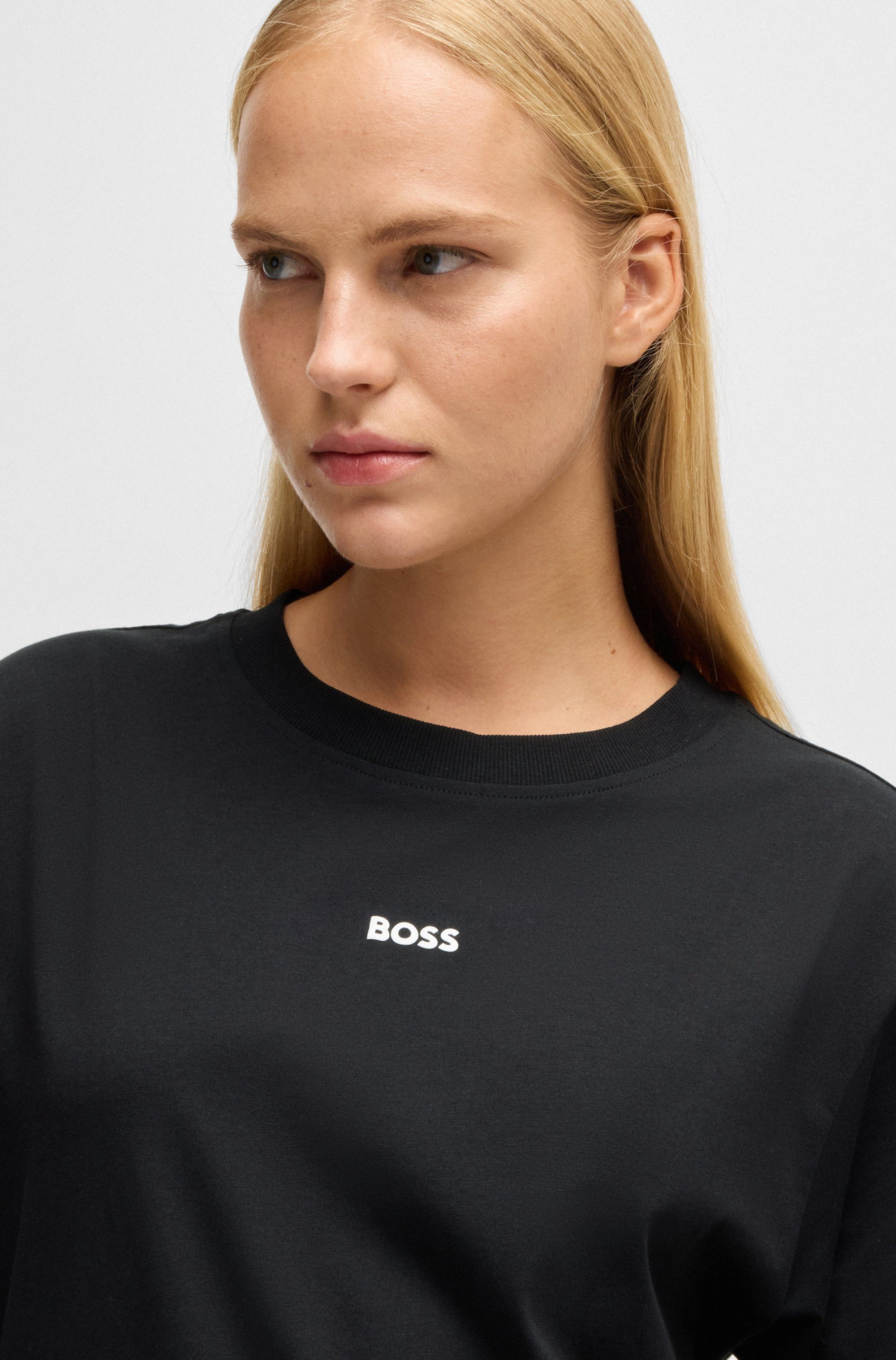 BOSS ORANGE T-Shirt Enis Premium Damenmode mit weiten Ärmeln