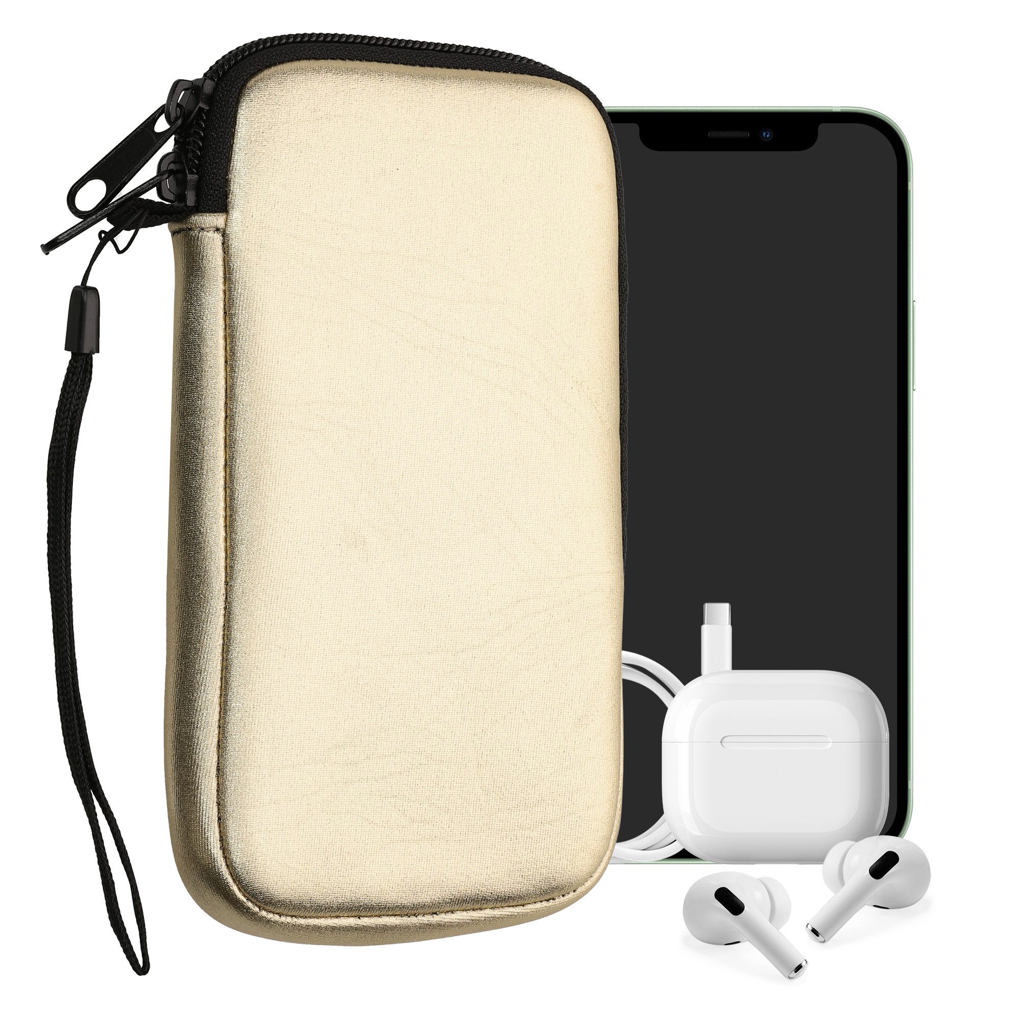 kwmobile Handytasche Handytasche für Smartphones L - 6,5" (1-tlg), Neopren Handy Hülle - Handy Tasche Sleeve Pouch