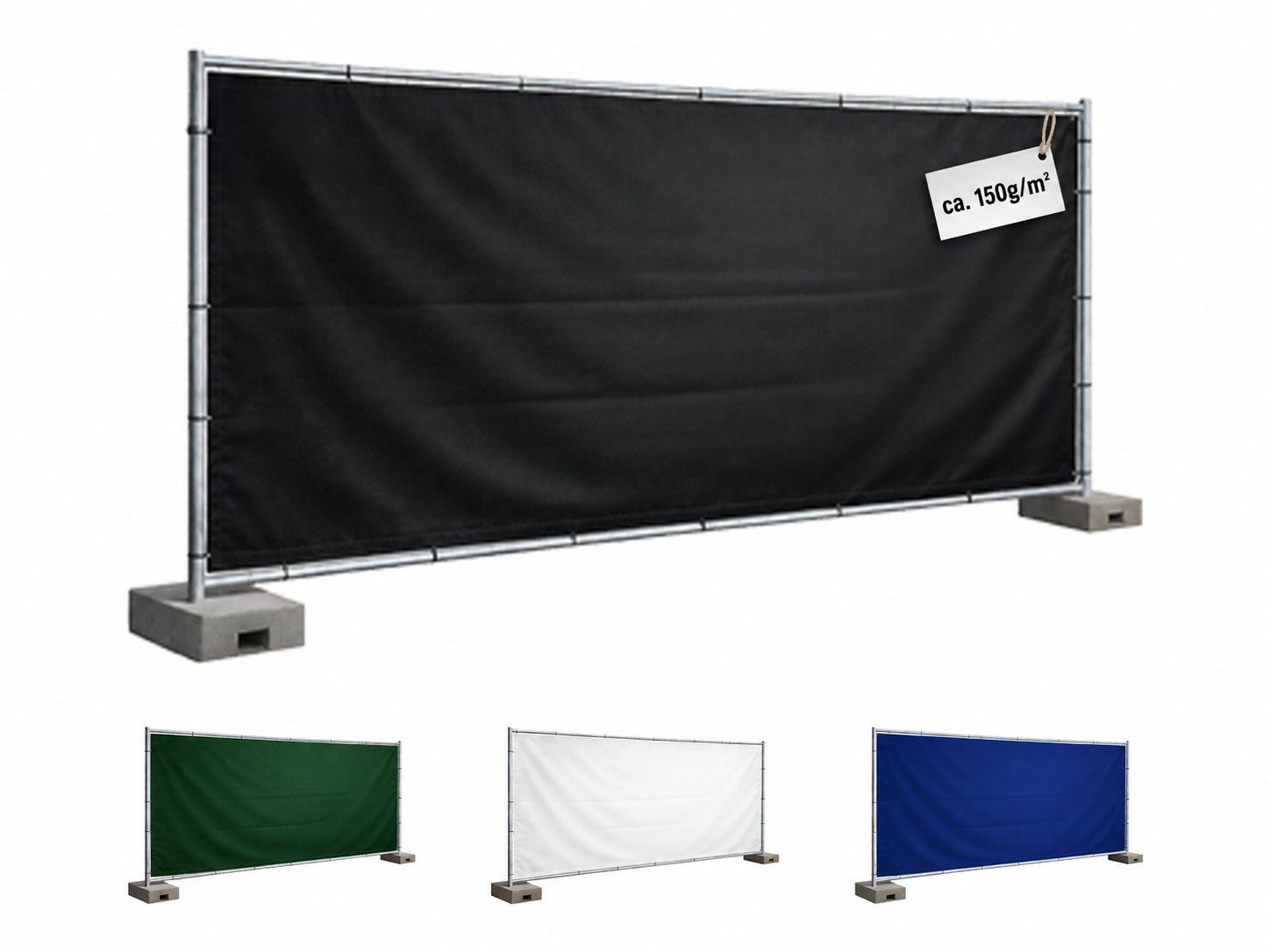 Z-Tex Schutzplane Bauzaunplane ca. 150 g/m² Sichtschutz Zaunblende Plane blickdicht (1-St)