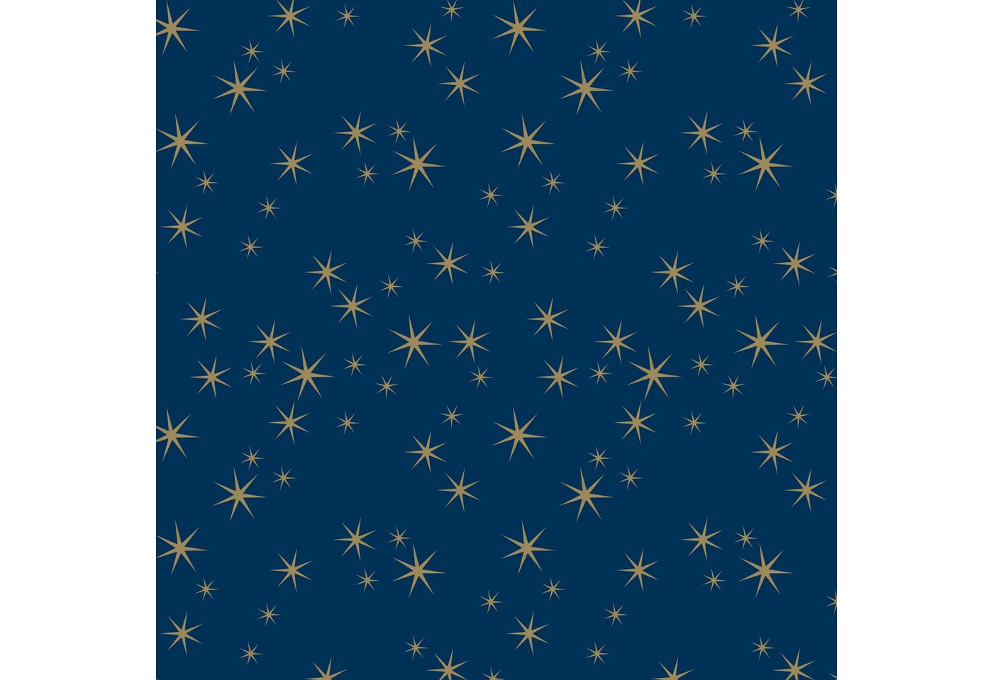 Thumbnail - CLAIREFONTAINE Geschenkpapier Geschenkpapierrolle 50x0,70m goldene Sterne blauer 211928C, Geschenkpapiere und Verpackung