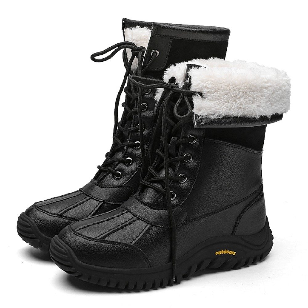 HUSK'SWARE Снегоступы (Rutschfeste Damenstiefeletten mit warmem Innenfutter), Warme Damen Stiefeletten aus Lederimitat