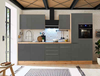 RESPEKTA Küchenzeile »Safado aus der Serie Marleen«, hochwertige Ausstattung wie Soft Close Funktion, Breite 310 cm