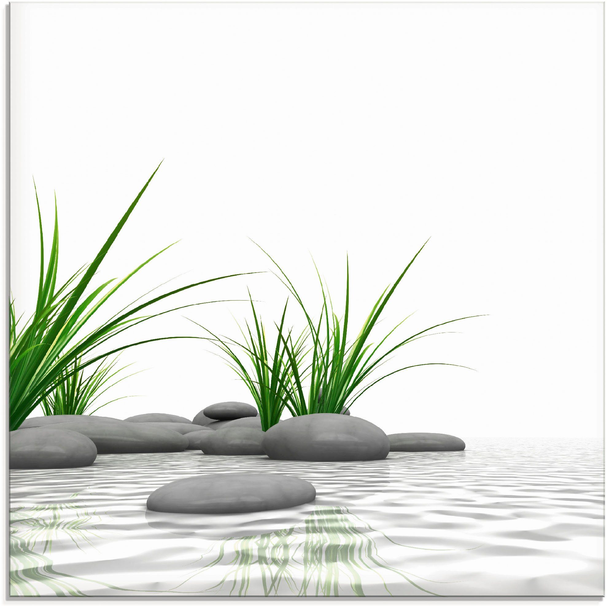 Artland Glasbild 3D Steine, Zen (1 günstig online kaufen