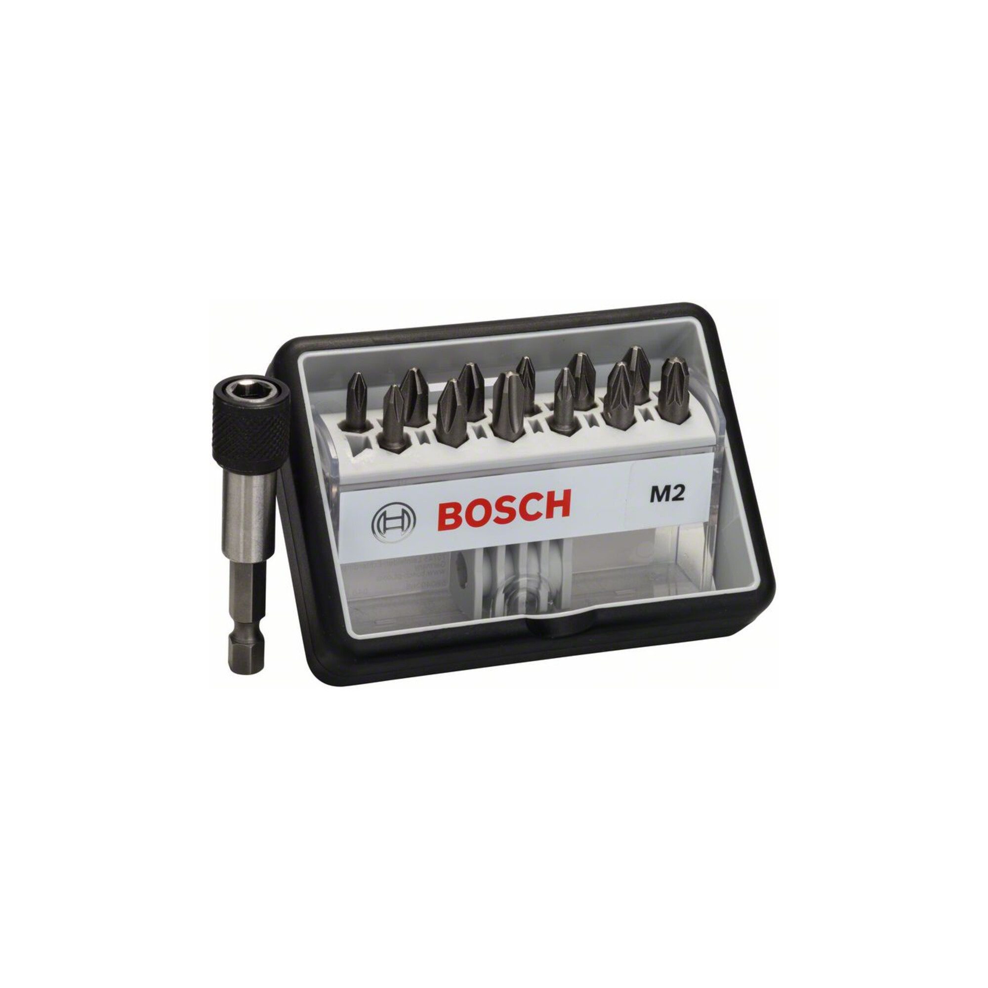 Bosch Professional Bit-Set Bosch Schrauberbit-Set Robust Line M Extra-Hart 12 + 1-teilig 25mm PH