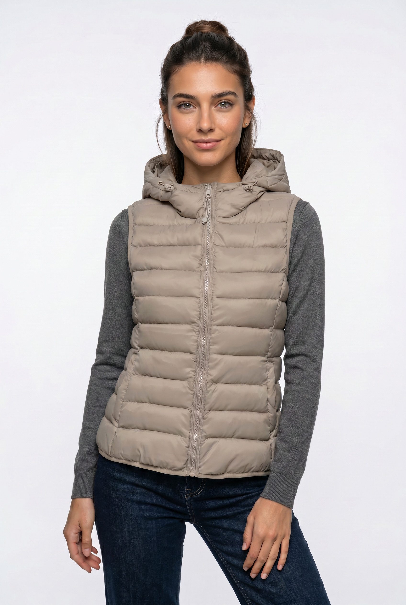 ONLY Steppweste ONLNEWTAHOE HOOD WAISTCOAT OTW NOOS Kunstfaser