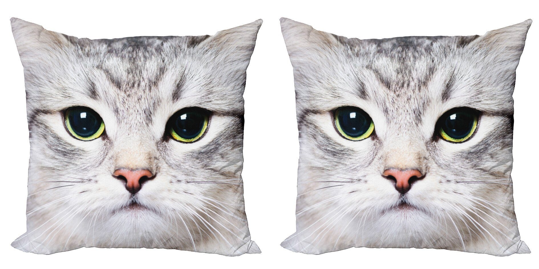 Modern Tier Kissenbezüge Haus Abakuhaus Gesicht Stück), Digitaldruck, einer Doppelseitiger Kitty Accent (2