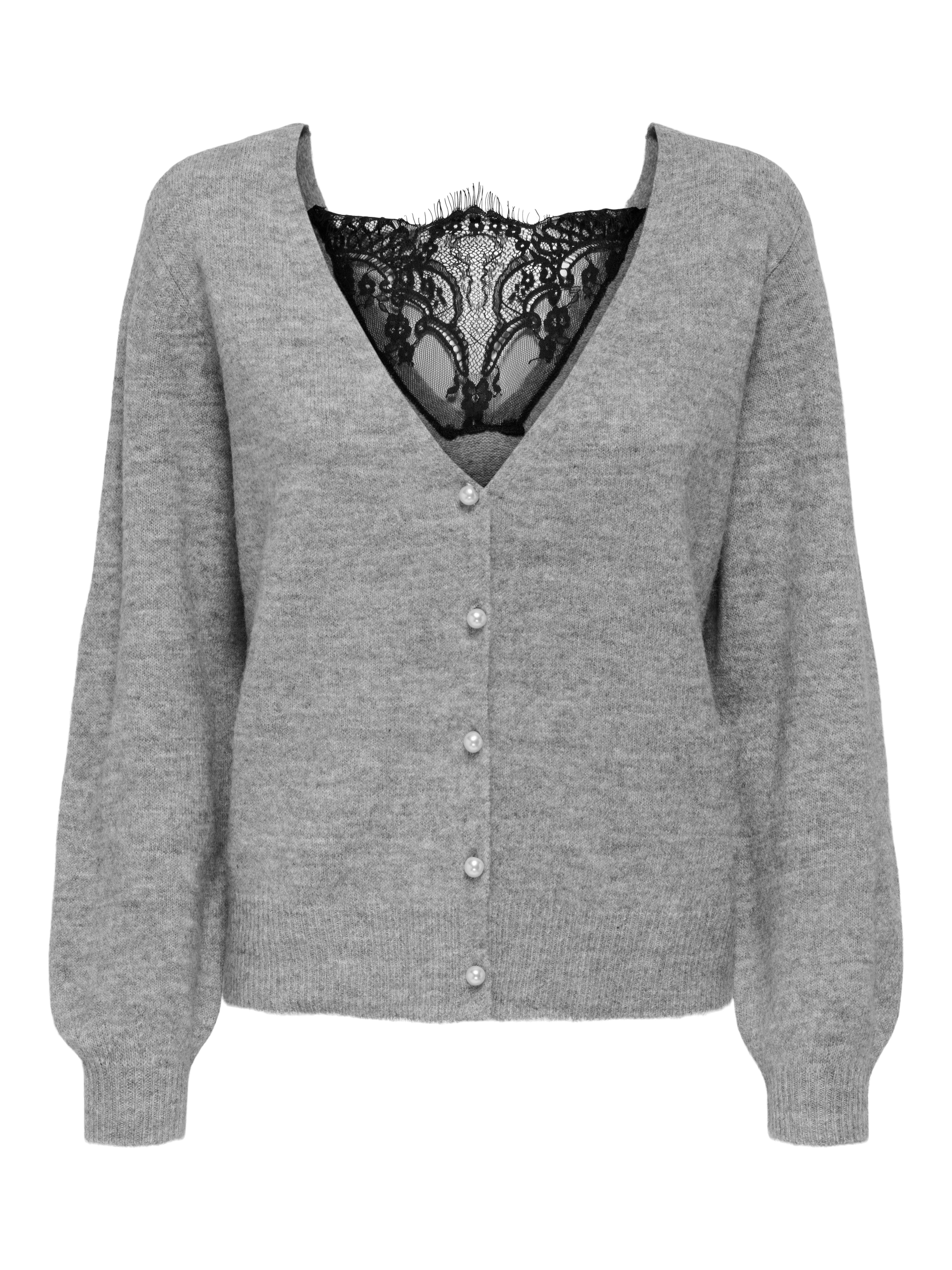 Strickjacke ONLADELE LS LACE MIX REVERS CARDI CC KNT