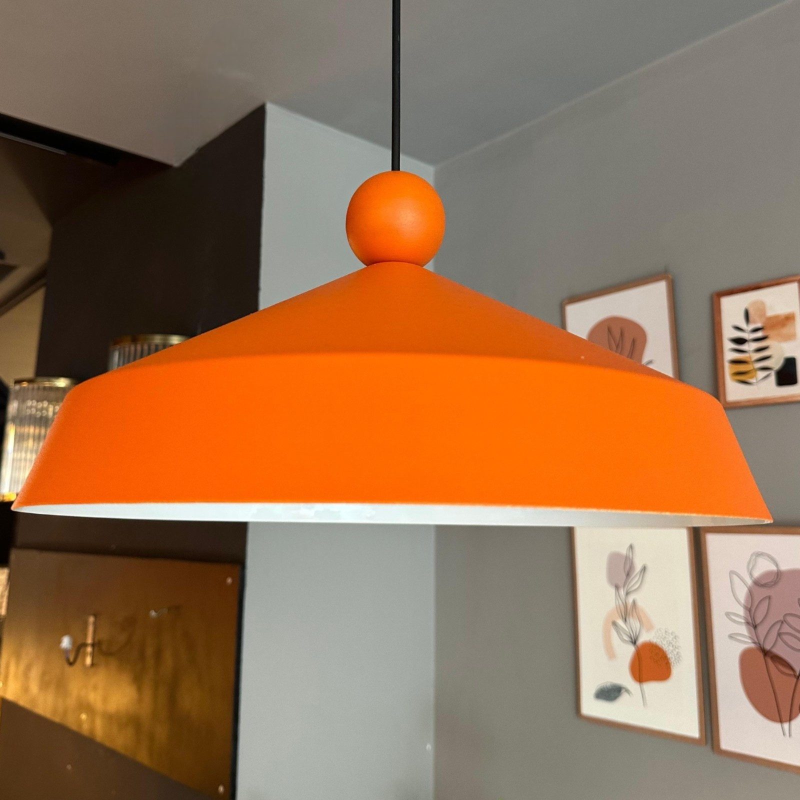 Bamyum Pendelleuchte Lema Metall Ø37,5 cm, E27, Vintage Lampe, ohne Leuchtmittel