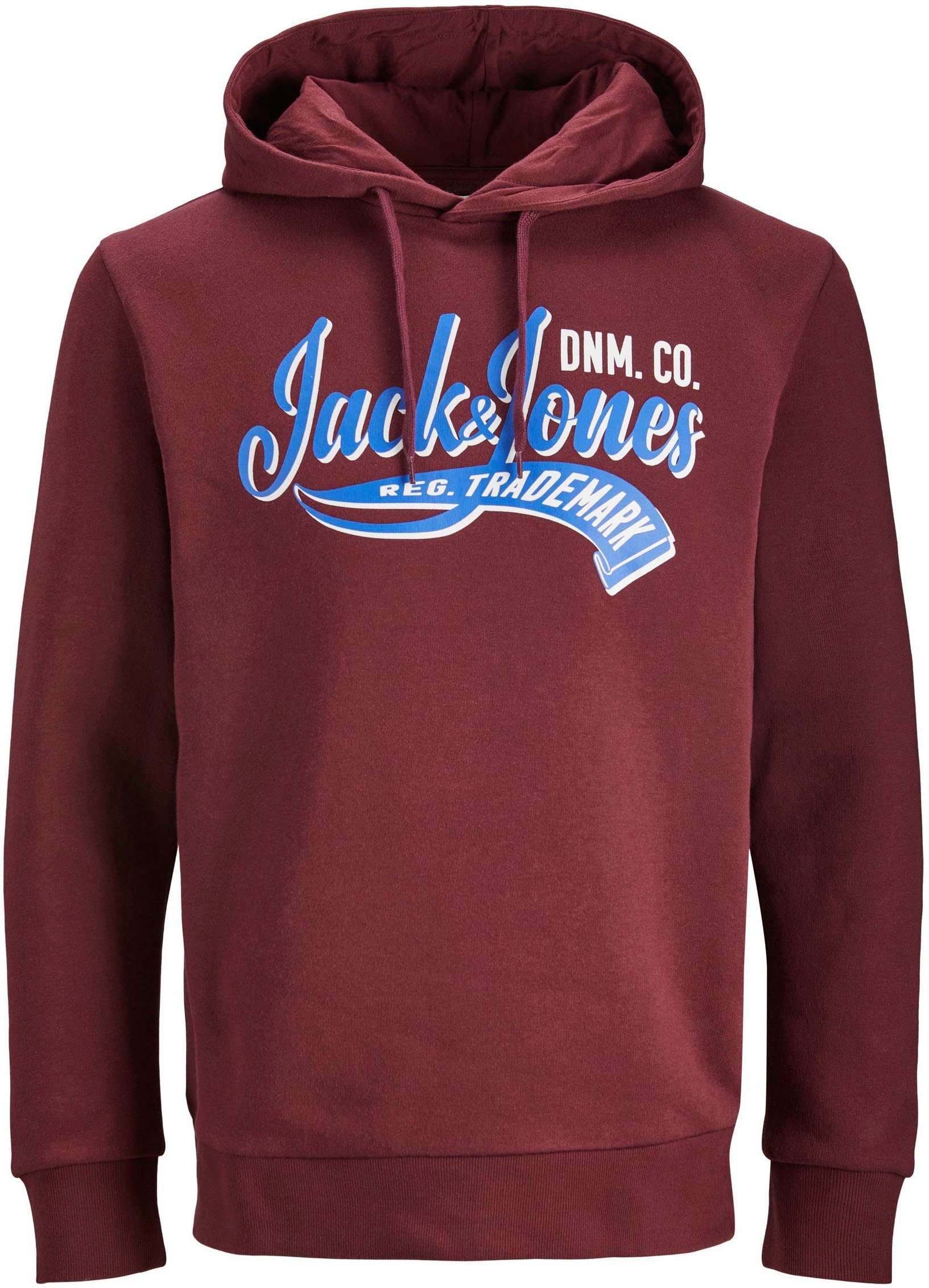 Jack & Jones Kapuzensweatshirt COL 2 SWEAT 23/24 NOOS JJELOGO HOOD Port Royale