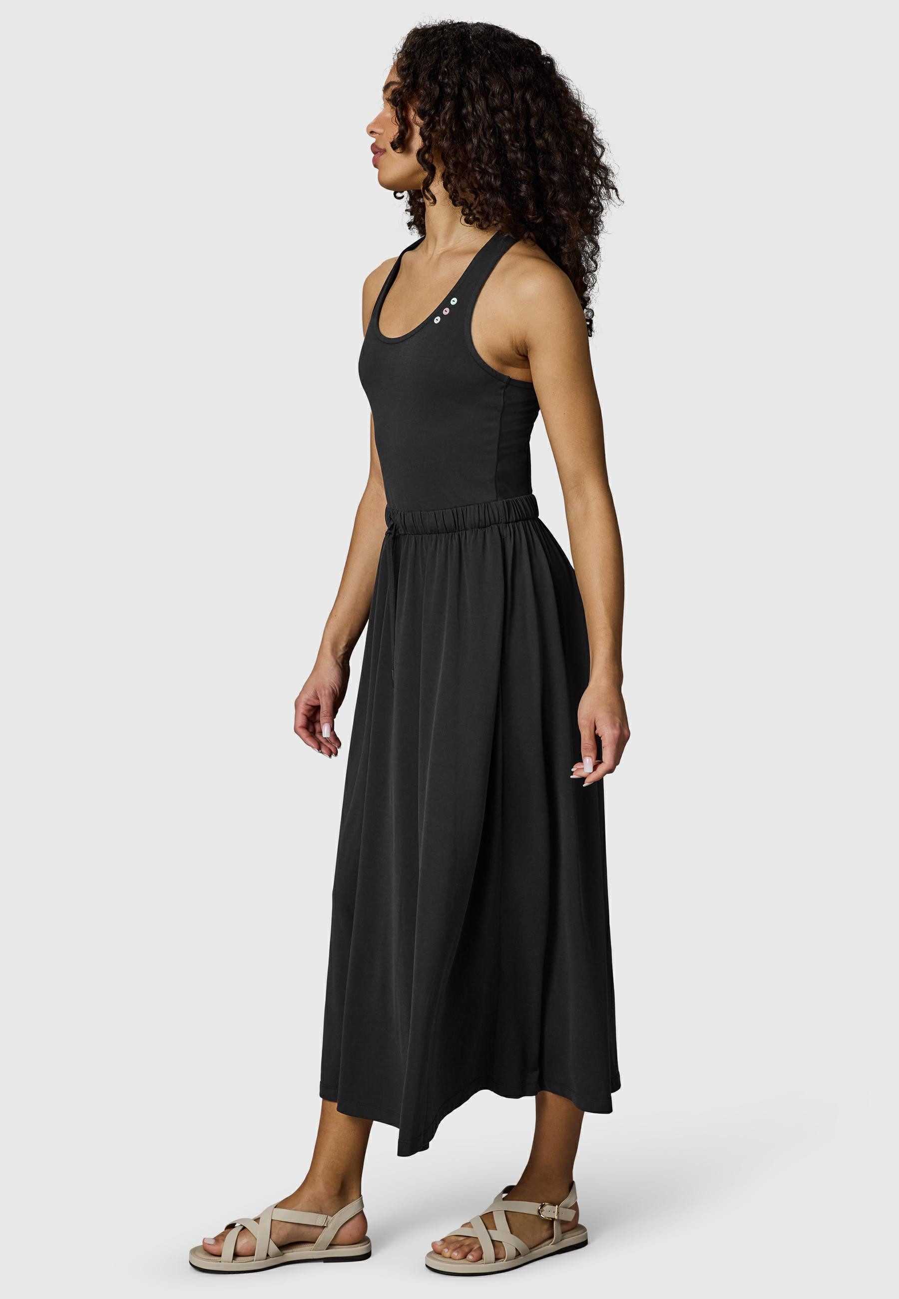 Ragwear Shirtkleid Mauglia YOUMODO Sommerkleid mit Trägern und Taillenzugband
